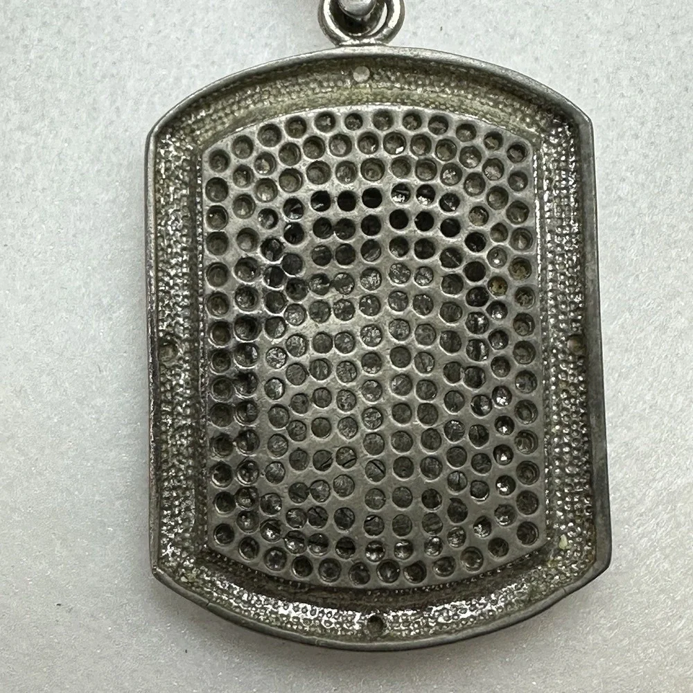 Large 33g SC 925 Sterling Silver Jesus Head Pendant CZ Iced Out Religious